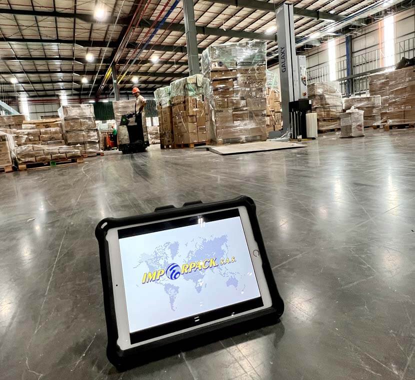 Gestión eficiente de embalaje y logística con tecnología avanzada