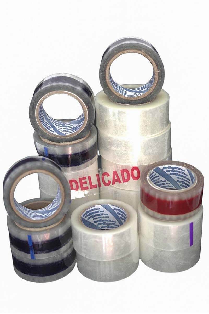 Cintas adhesivas transparentes para uso industrial y comercial