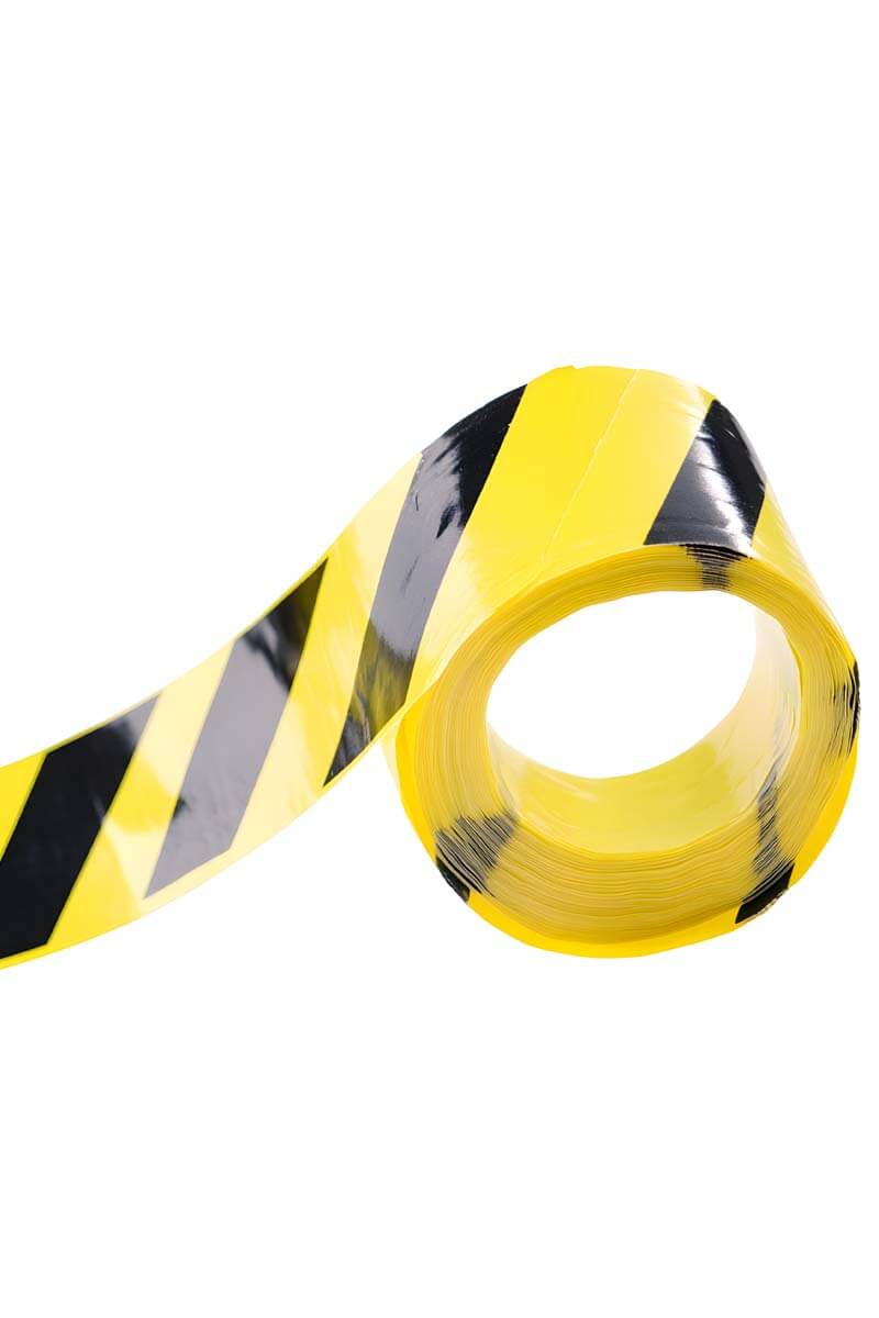 Cinta adhesiva de señalización para áreas de riesgo