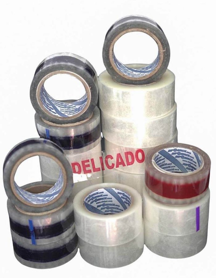 Cintas adhesivas transparentes para uso industrial y comercial