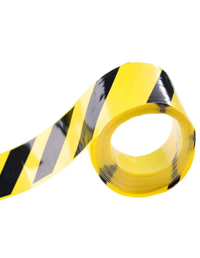 Cinta adhesiva de señalización para áreas de riesgo