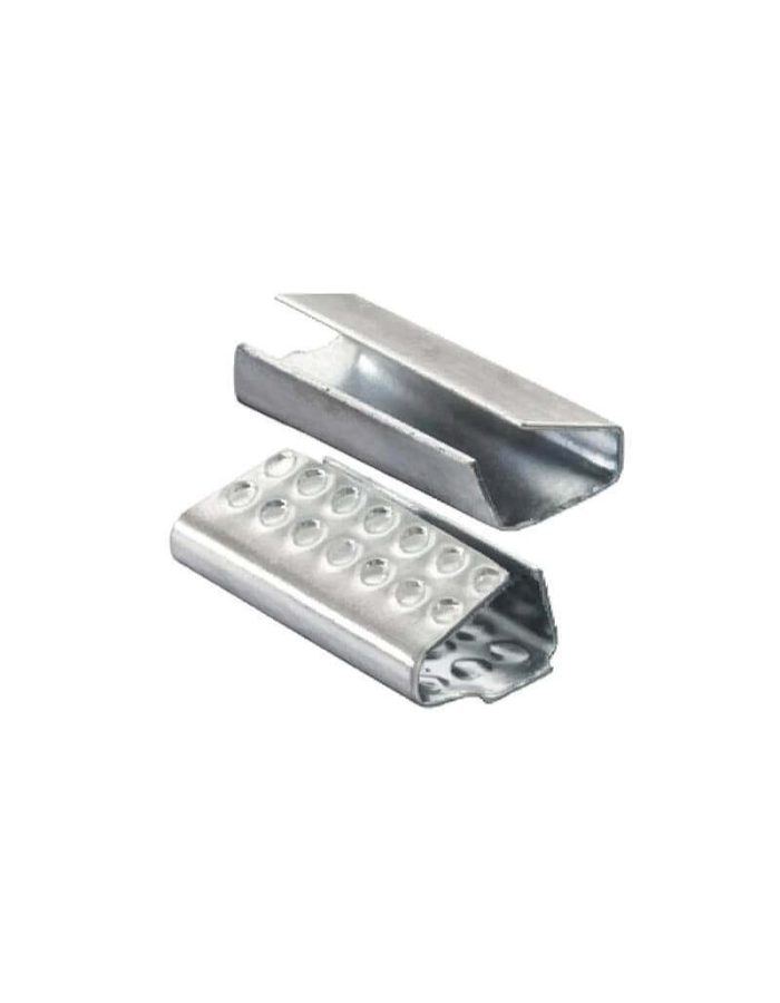 Grapas metálicas reforzadas para zuncho plástico y poliéster