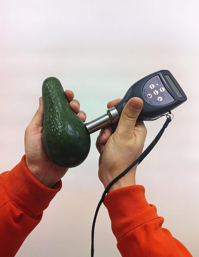 Dispositivo para medir la firmeza de frutas y hortalizas