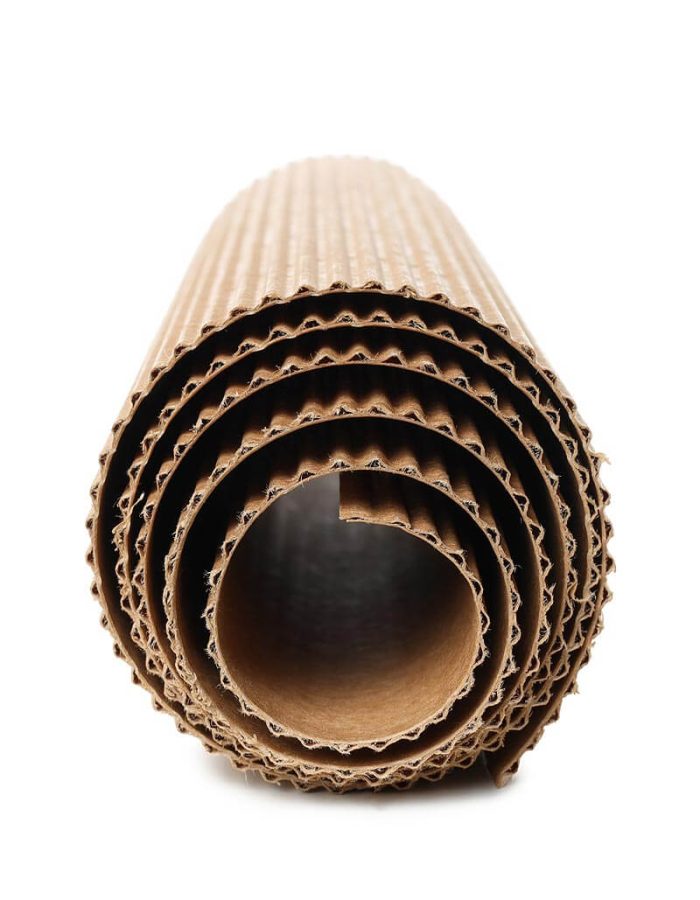 Cartón corrugado en rollo para envoltura segura