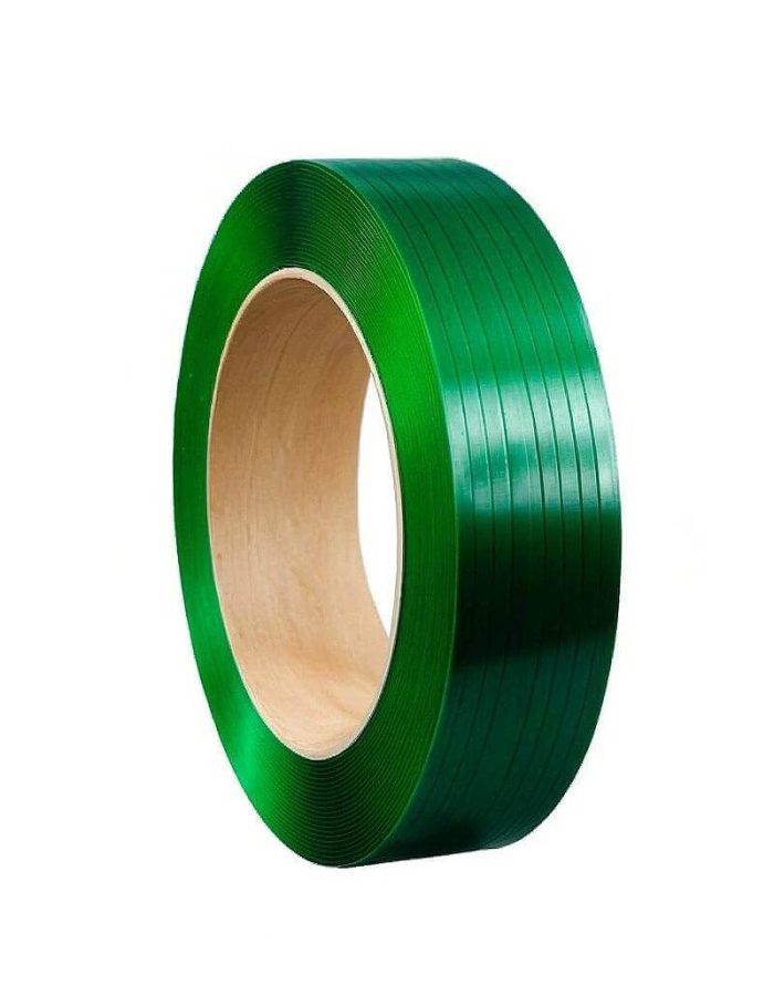 Zuncho plástico verde para embalaje