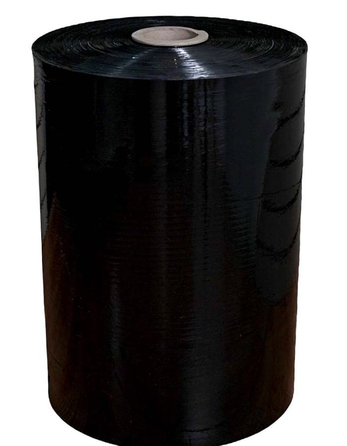Película stretch negra para embalaje seguro