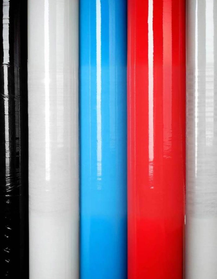 Film stretch en colores para identificación de embalajes