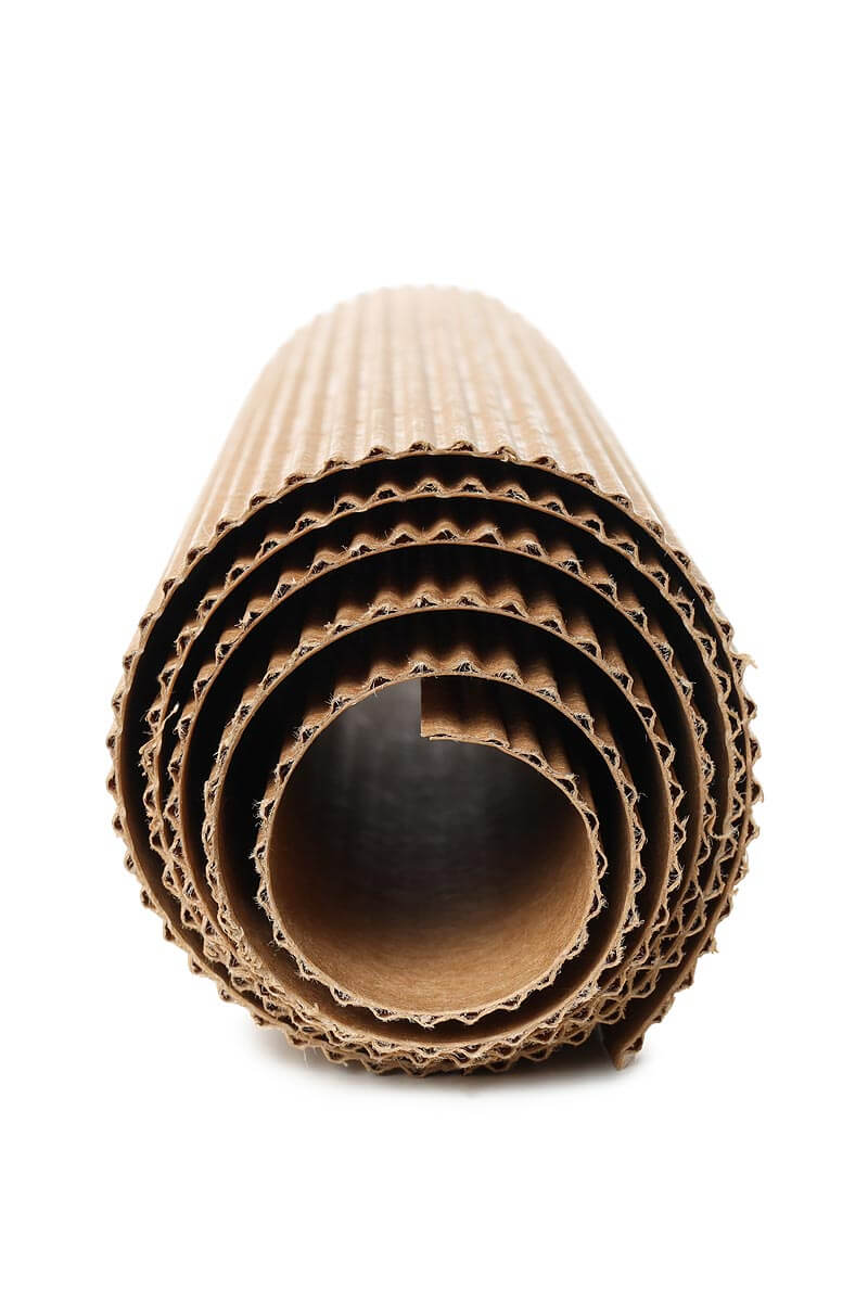 Cartón corrugado en rollo para envoltura segura