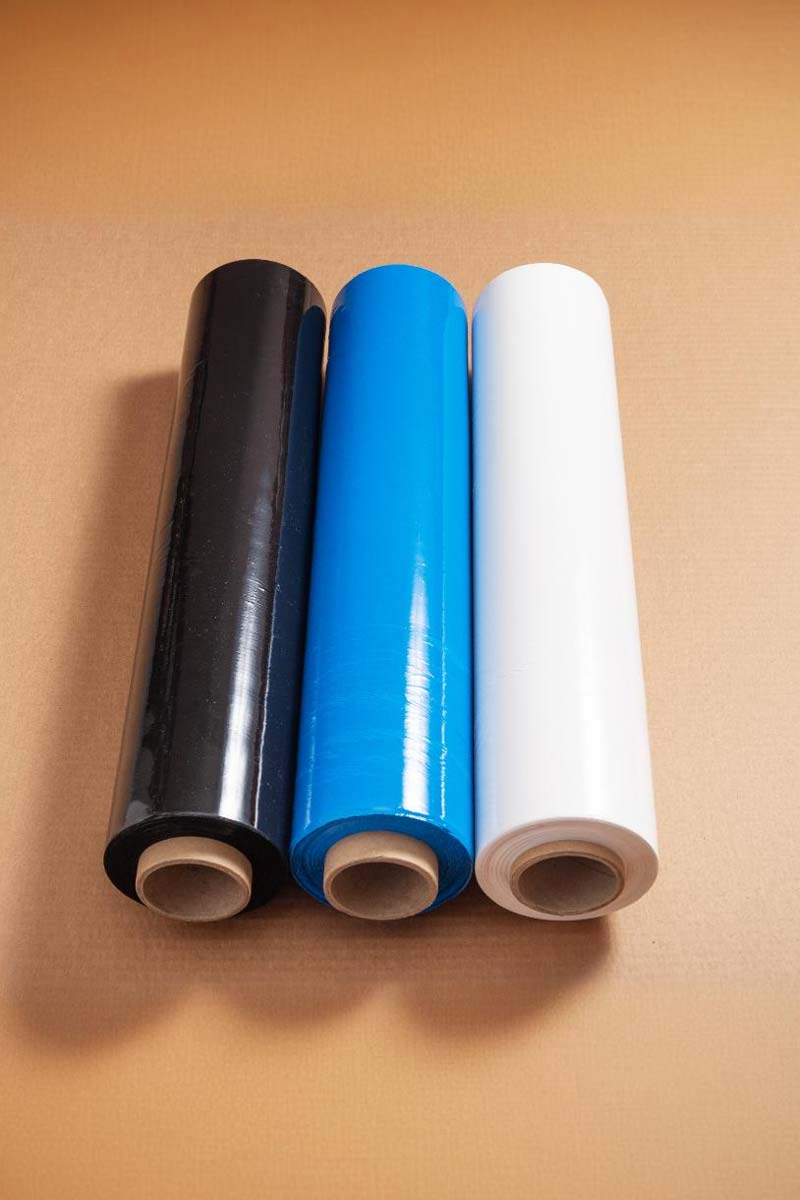 Película stretch de colores para identificación y embalaje