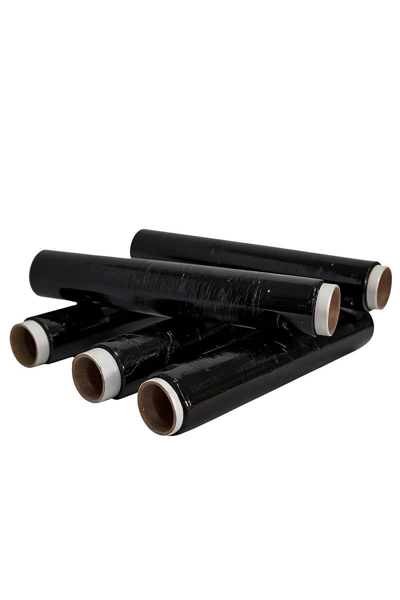Film stretch negro en tamaño compacto