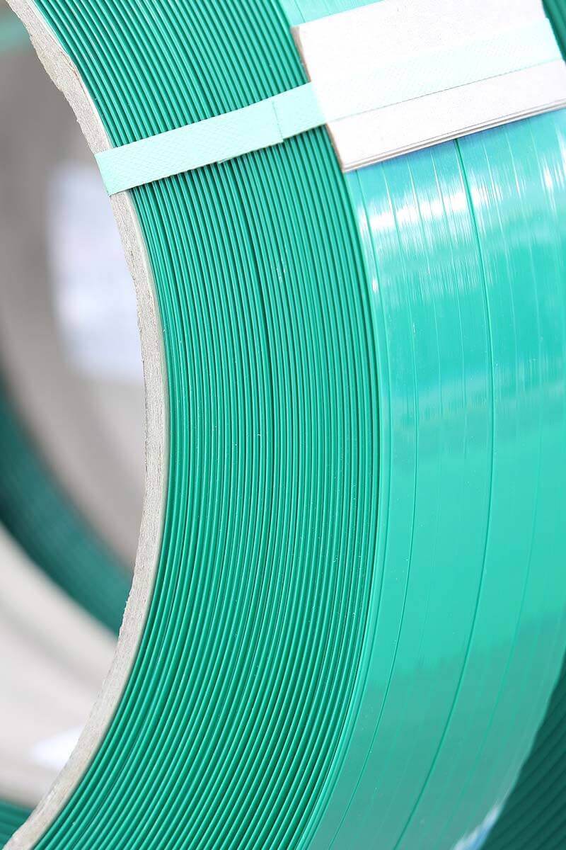 Zuncho plástico resistente para asegurar carga pesada